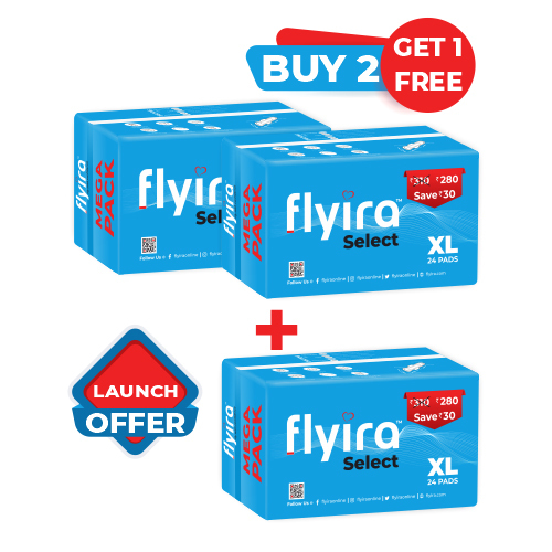 Flyira Select Xl 72 Pads Sanitary Pads - Age Group: Women