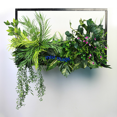 Mwa-30 Oblong Art Green Artificial Garden For Wall - Feature: Durable