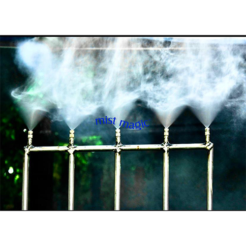 Ss High Pressure Misting Cooling System - Color: Silver