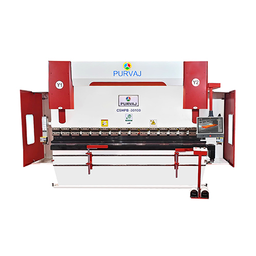 Cshpb-30100 Step 22 7 Axis Cnc Press Brake Machine - Color: White & Red
