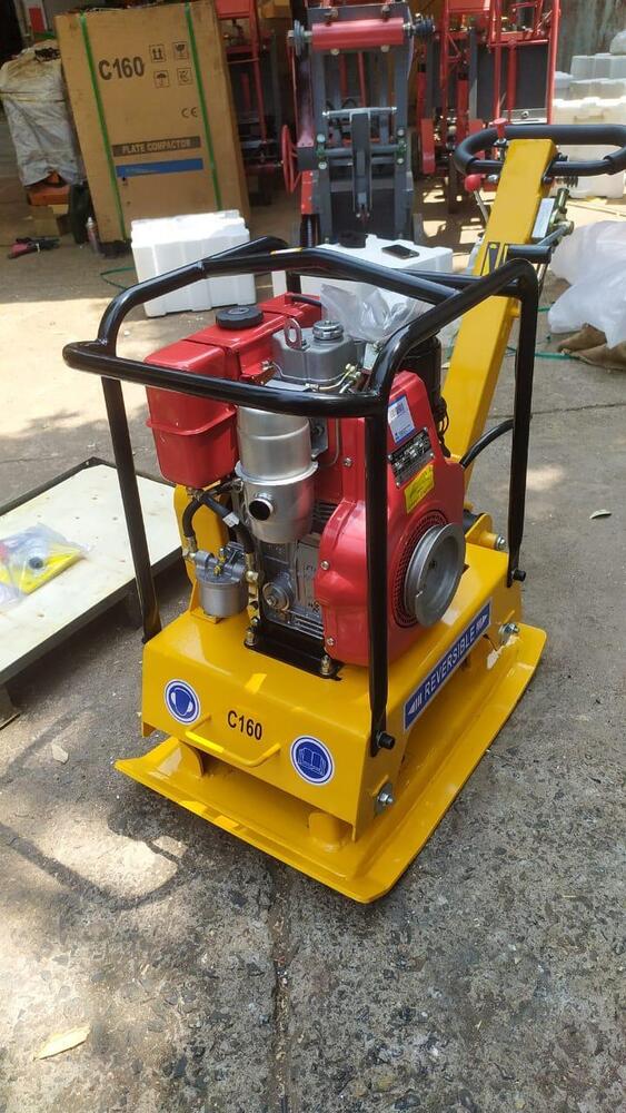 Orange Or 50 Rc160 5 Ton Compactor Reverse/forward Greaves Diesel Engine - Dimension (L*w*h): Plate Size - 27" X 16" X 8"mm Millimeter (Mm)