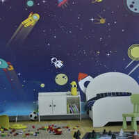 Kids Wallpaper - Waterproof Vinyl, 3mm Thickness , Modern Style For Easy Clean And Various Room Sizes