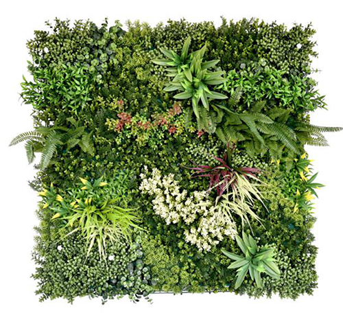 Winter Rosetta B Artificial Green Wall