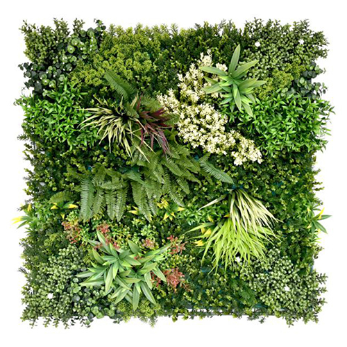 Winter Rosetta C Artificial Green Wall