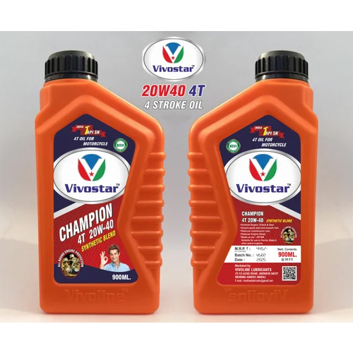 Vivostar Bike Engine Oil - 1 Litre Bottle | Normal Smell, Suitable for All Bike Types, Protects Engine from Wear and Tear