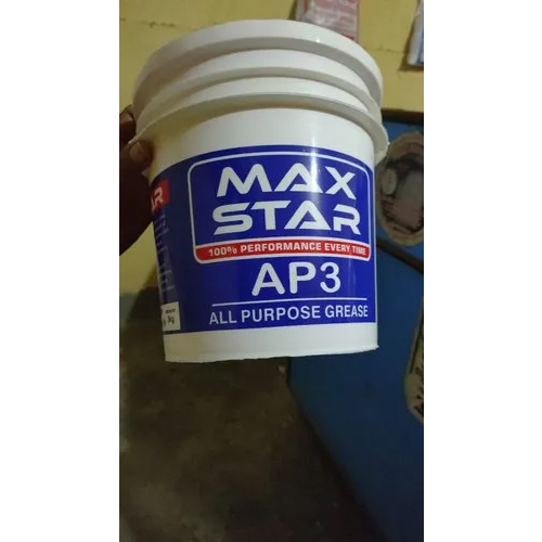 Max Star Grease - Yellow Industrial Automotive Grease | Bucket Packaging, Suitable for Lubricating Bearings and Joints in Vehicles