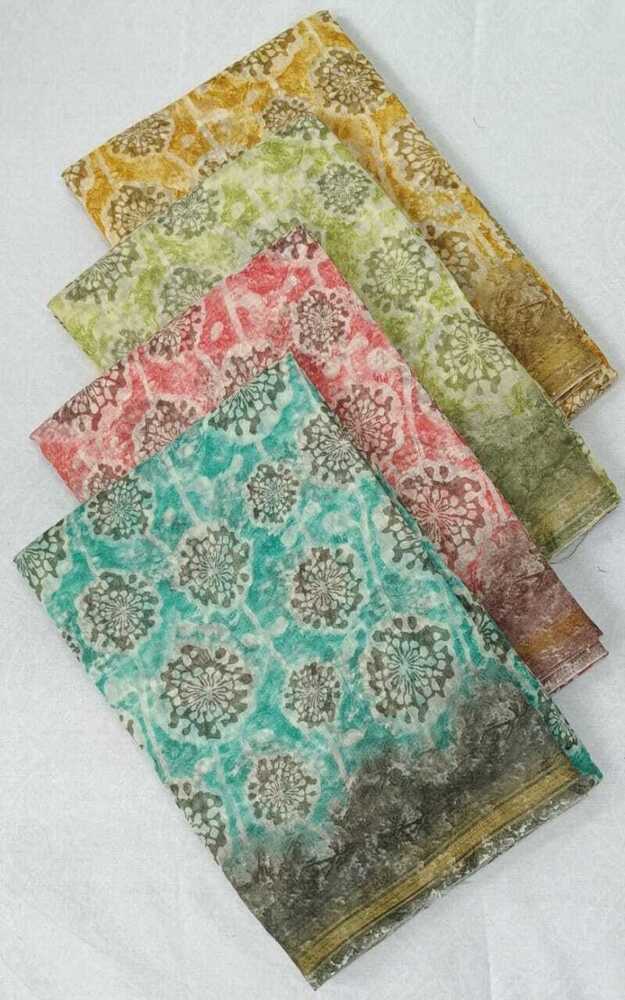 Print silk saree