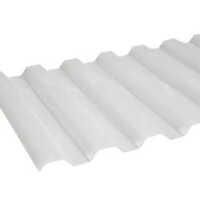 Polycarbonate Corrugated Roofing Sheet - Color: White