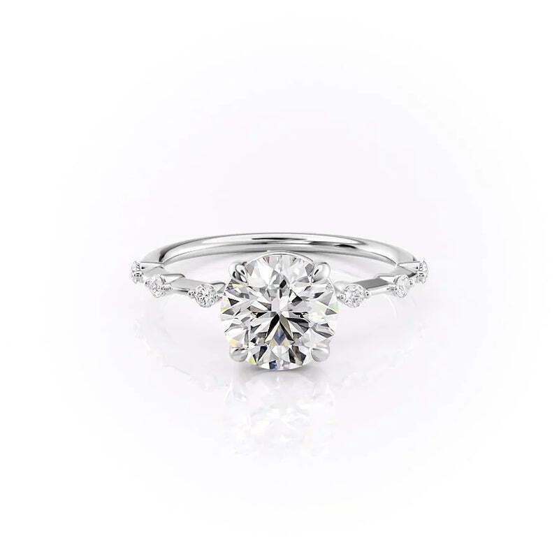 2.0 Carat Lab-Grown Diamond Engagement Ring in 14K White Gold