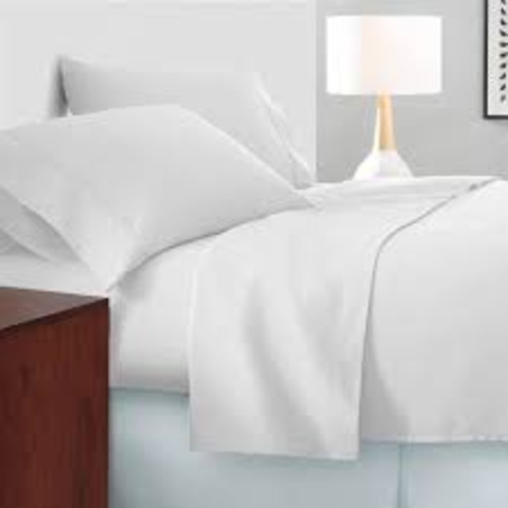 HOTEL PLAIN WHITE COTTON BEDSHEET