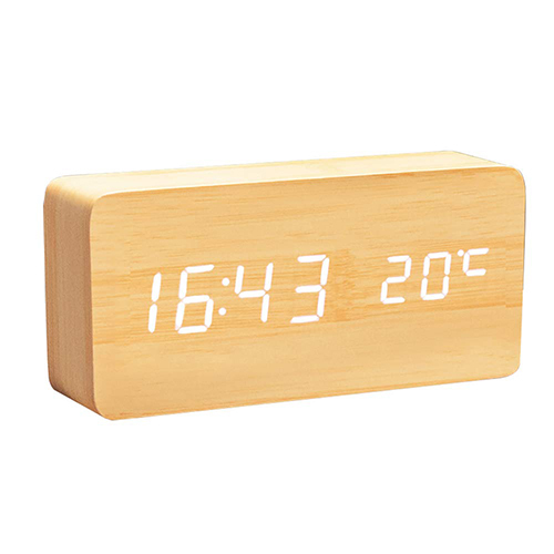 862 Wooden Clock - Color: Brown