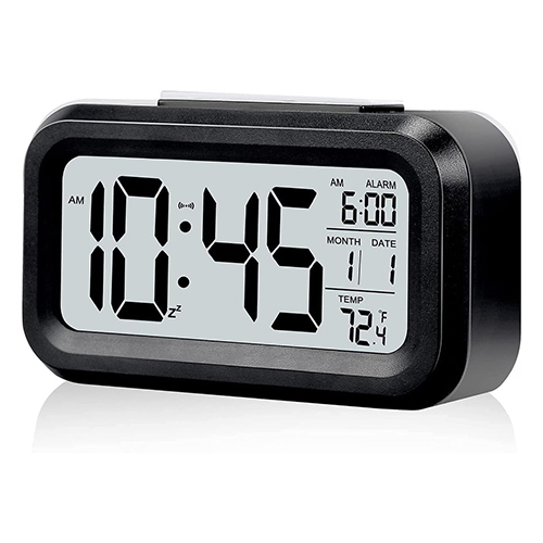 1019 Digital Clock - Color: Black