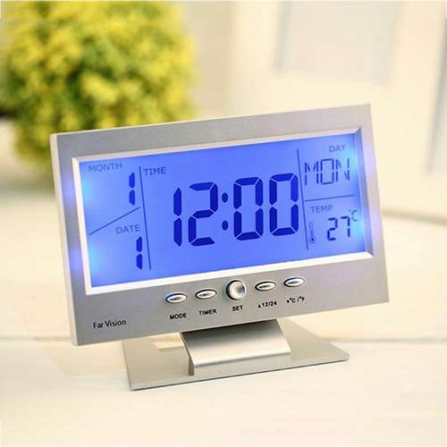 8082 Digital Clock - Color: Grey