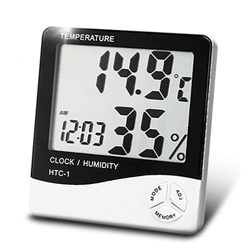 Htc-1 Digital Clock - Color: Black