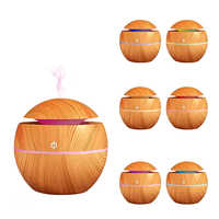 006 Wooden Room Humidifier - Plastic, Various Dimensions, Brown Color | 5 Ltr/hr Capacity, 220 Volt Input, No Noise Operation