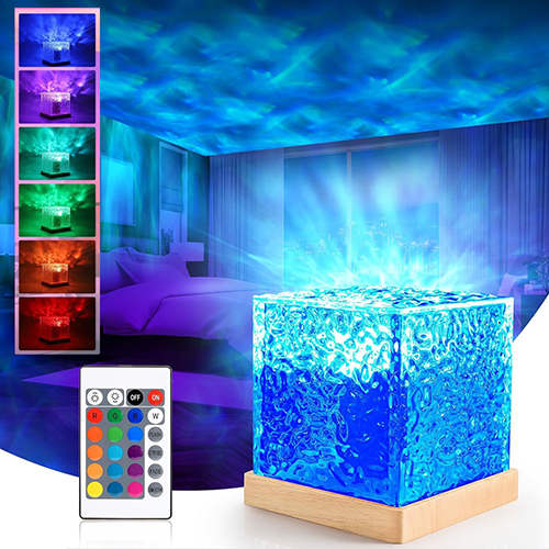 Crystal Lamp Cube - Color: Multicolor