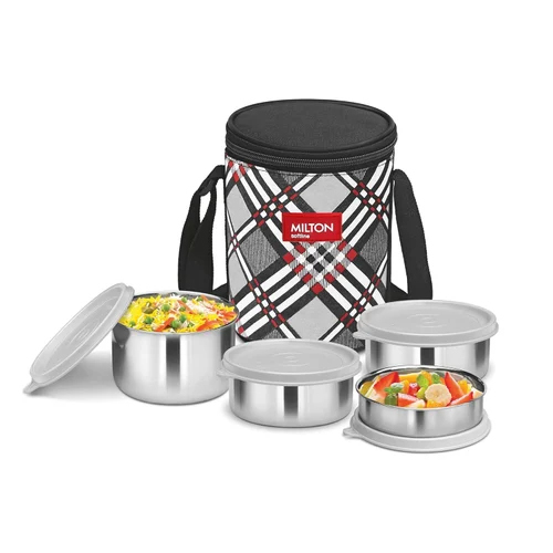 Milton Smart Meal Insulated Lunch Box - Color: Silver