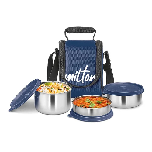 Milton Ss Lunch Box - Color: Silver