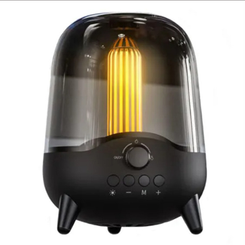 Electric Night Light Bluetooth Speaker - Color: Black