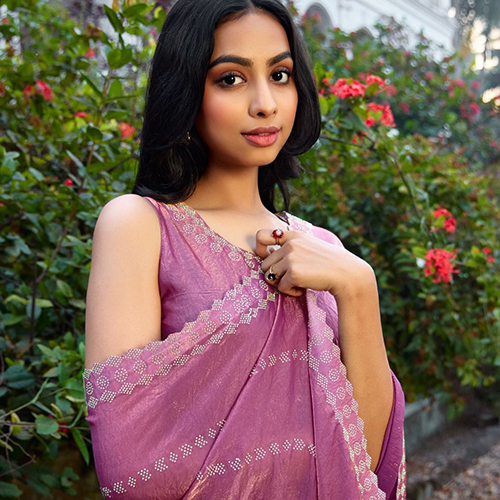 401 Ladies Stone Organza Saree