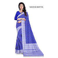 Ladies Silver Butta Saree