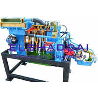 Marine Inboard Engine 6 Cylinder - Color: Blue