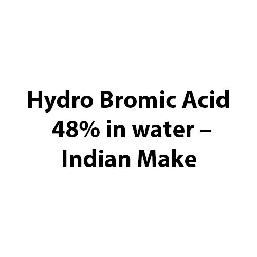 Hydro Bromic Acid 48% In Water - Indian Make - Application: Industrial