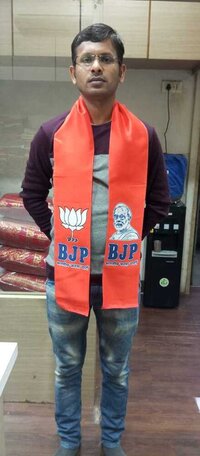 BJP Polyester Jacquard Patka