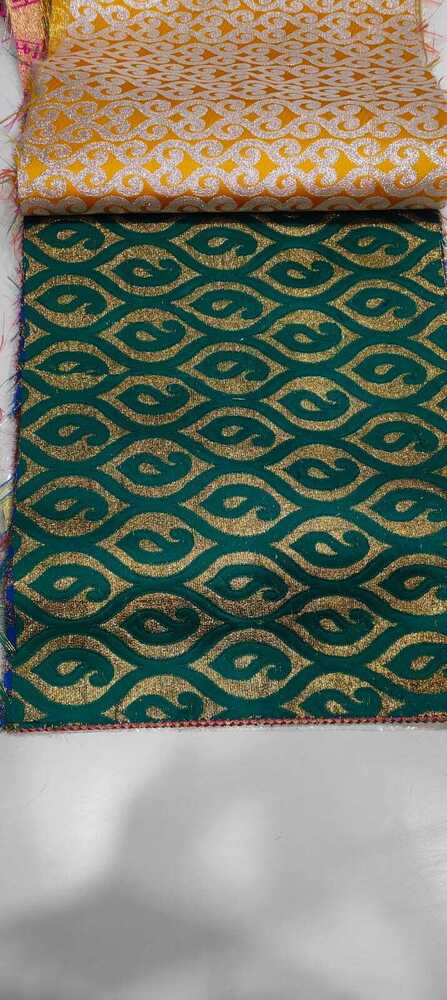 Polyester Religious Brocades Asan - High-quality Cotton, Customizable Size, Various Colors | Washable Design, Intricate Patterns For Elegance