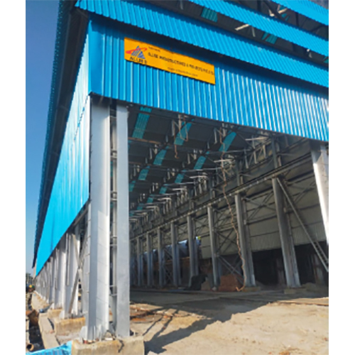 Structural Shed - Color: Blue Paint Coated