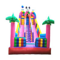 Pvc Multicolor Kids Bouncy Castle Slide - Diameter: 9x14 Foot (ft)