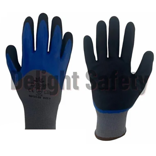 डिलाइट MNPS23-BB डबल डीप नाइट्राइल हैंड ग्लव्स