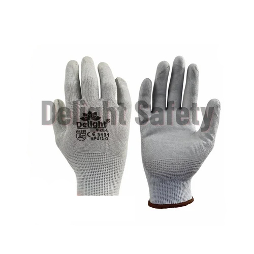Delight Mpu13-G Grey Pu Coated Gloves