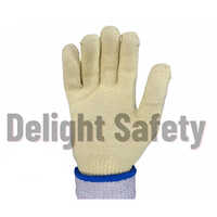 Delight Mphd91-12 Para Aramid Heat Resistant Gloves - Para Aramid Fabric, Full Finger Style, Classic White Color, Knitted Household Gloves For Daily Use