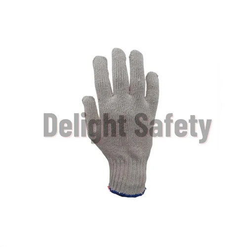 7 Gauge Cotton Knitted Hand Gloves White