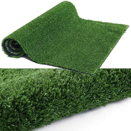 Artificial Lawn Grass - PE Material, 35 mm Thickness , 20 Foot Length, 15 kg Weight, Durable Design for Sports Activities