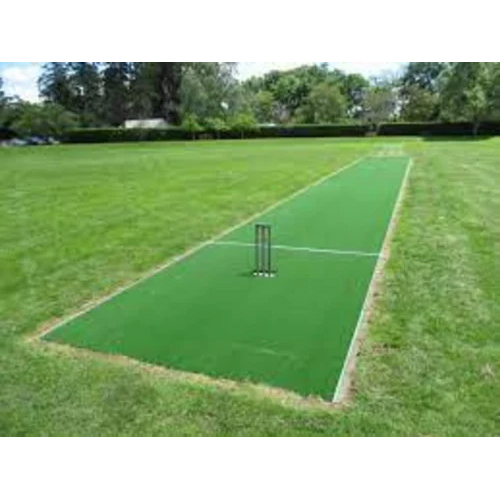 Artificial Cricket Pitch Grass - PE+PP Material, 2.4mtr x 25mtr Size | Durable, PVC Coated, Ideal for Indoor/Outdoor Cricket Facilities