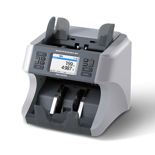 METAGOLD MG 3200 मिश्रित मूल्यवर्ग बहु-करंसी नोट गिनने वाला