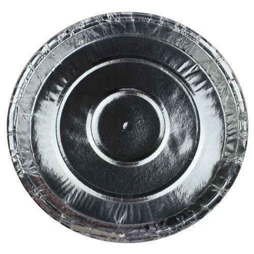 Eco Friendly Disposable Plates - Color: Silver