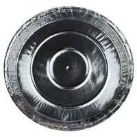Eco Friendly Disposable Plates - Paper Material, 13 Inch Size, Silver Color | 24 Pieces For Events And Parties, Plain Pattern