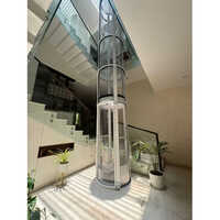 Vacuum Home Elevator - Stainless Steel, 1-2 Ton Capacity | Safety Sensor, Electric/hydraulic Power Supply, Convenience Calling Box