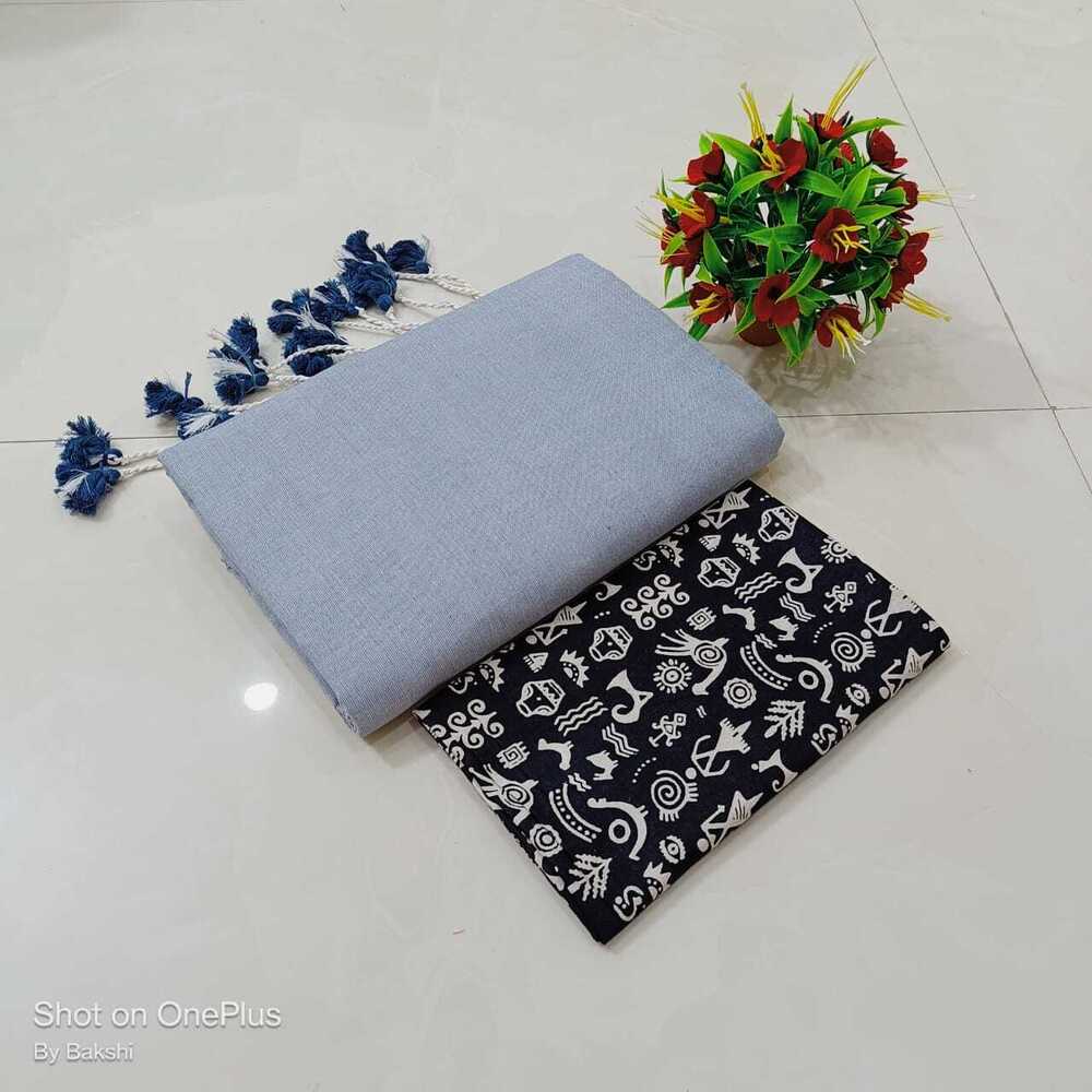 Khadi Cotton Sarees - Color: 100 Colours Options Available