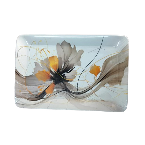 Melamine Sreving Rectangular Tray For Kitchen - Color: Different Available