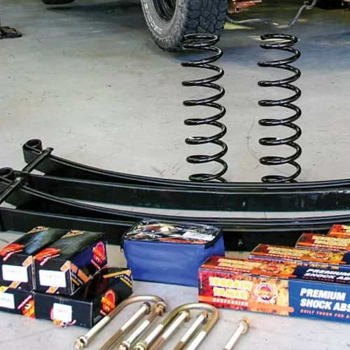 Parabolic Leaf Springs - Color: Black