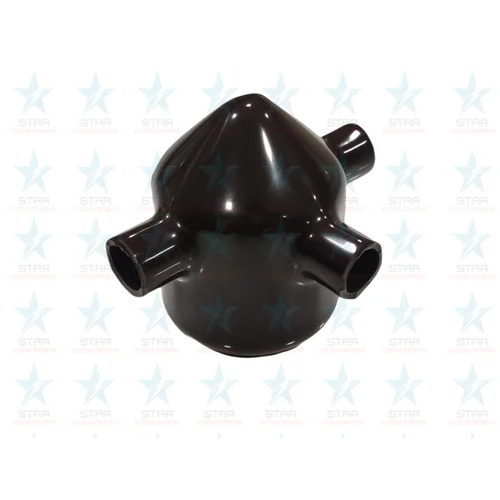 Chimney Bird Guard - Soft Pvc Bird Cowl - Color: Black