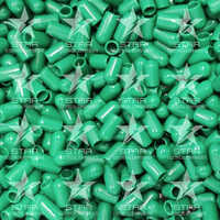 Thread Protection Caps - Pvc Material, Standard Size, Green Color | Smooth Surface, Durable Hardness For Thread Security