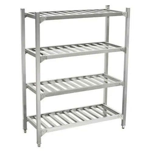 4 Shelves Stainless Steel Pot Rack - Automatic Grade: Manual