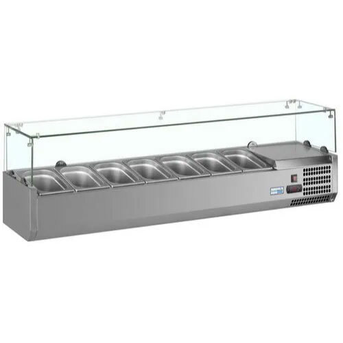 Ss Salad Display Counter - Color: Silver