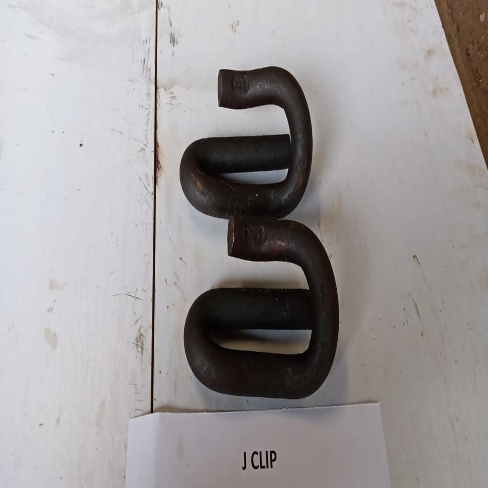 J Clip - Mild Steel, Customised Millimeter Dimensions, Sleek Black Color | Durable Hot Rolled Metal Fastener For Industrial Applications