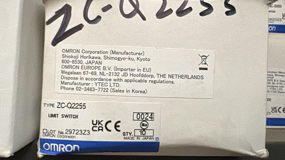 OMRON LIMIT SWITCH,  ZC-Q2255,ZC-Q55